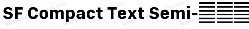 SF Compact Text Semi字体转换